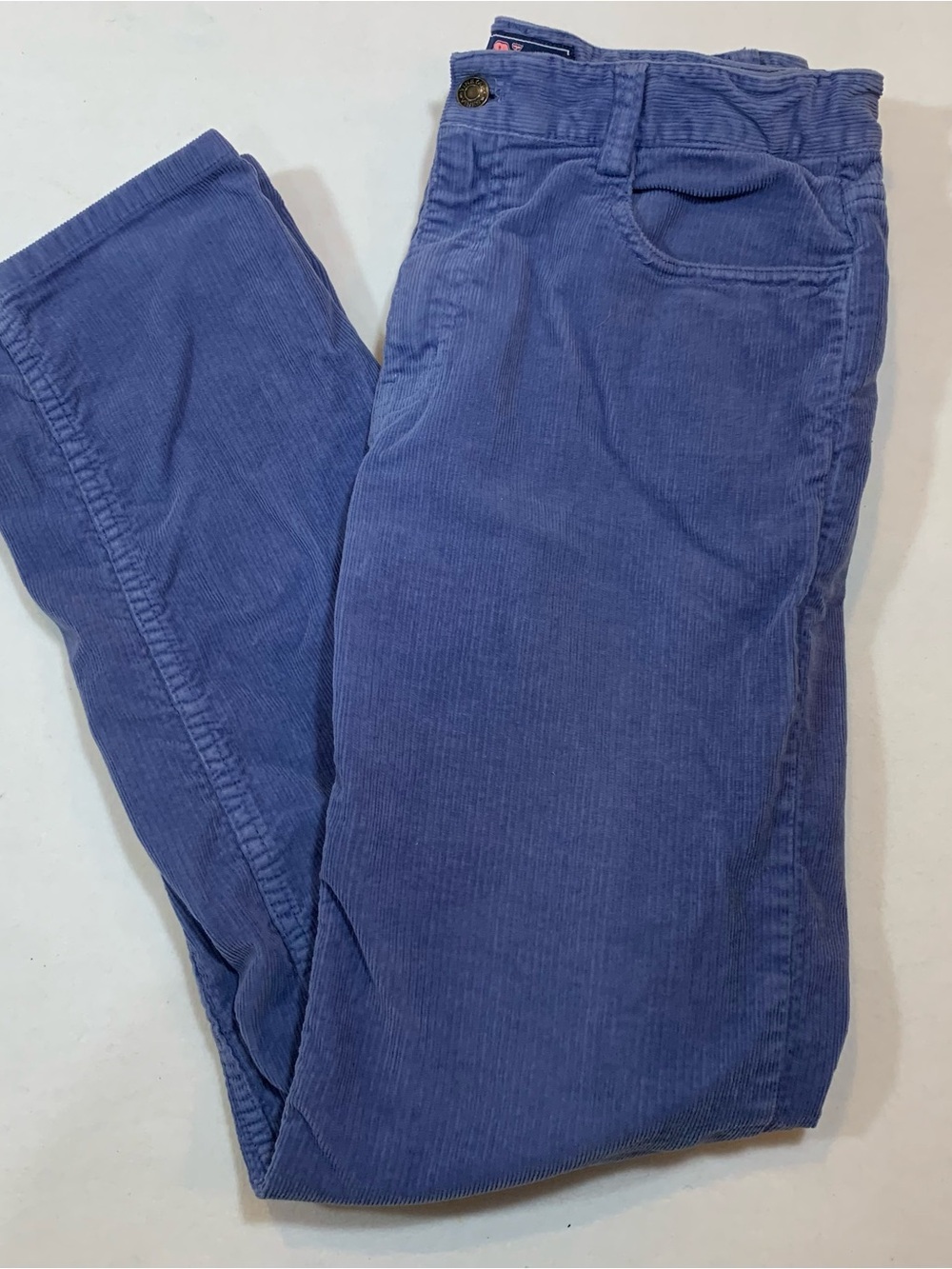 Vineyard Vines Boys Size 16 Periwinkle Blue Corduroy Pants Fine Whale Preppy